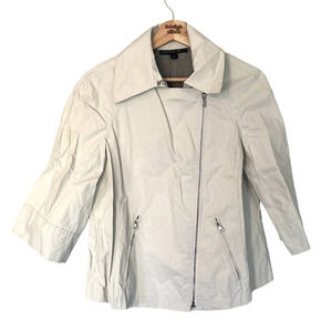 Lafayette 148 New York White Asymmetric Jacket in Women's Size 2
